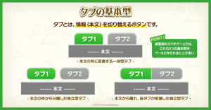ゲームUIでよく使われる「タブの種類」3選