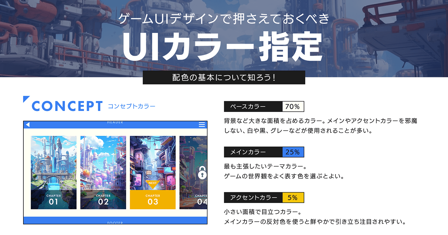 ゲームUIのカラー指定とは？ コンセプトカラーと配色ルールの基本